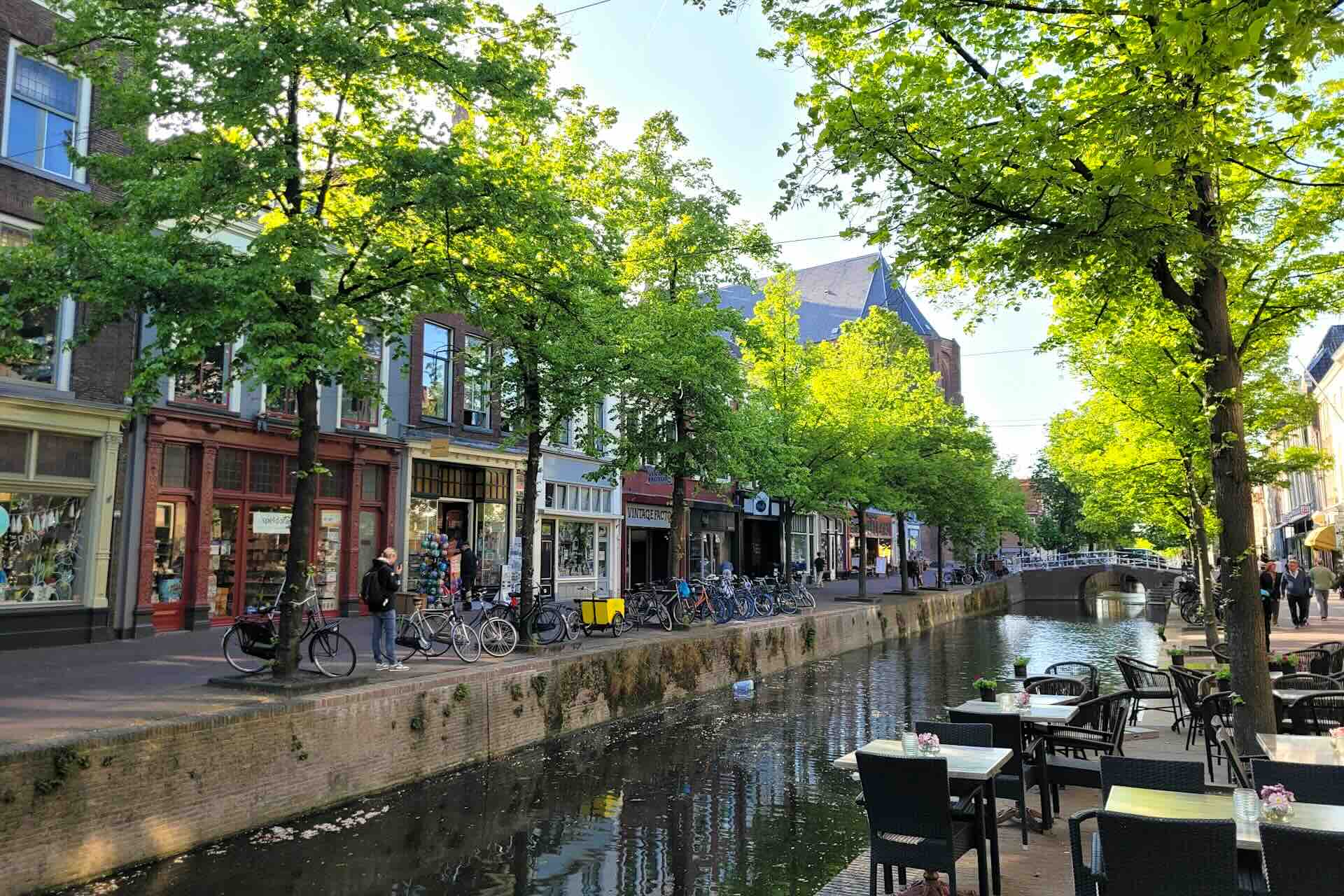 Delft, Netherlands Blue and White Beauty and Canal Calm