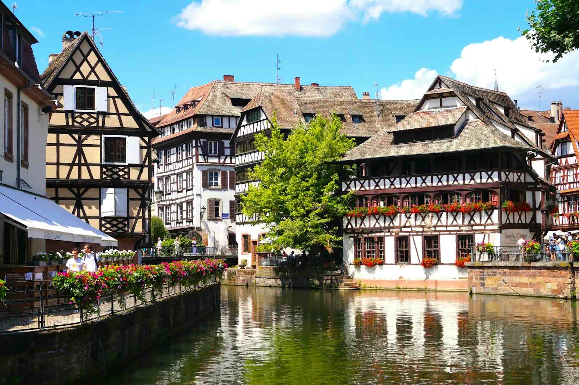 Strasbourg, France Canal Views and French German Character